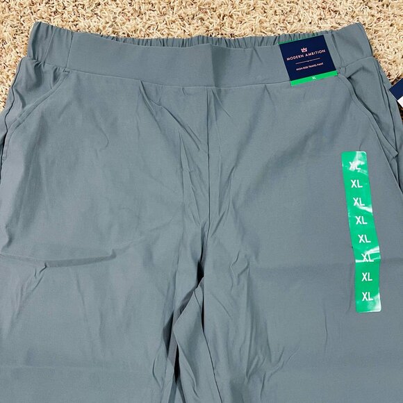 Modern Ambition Women’s High Rise Travel Pants Blue, Size XL (New) - Picture 5 of 15